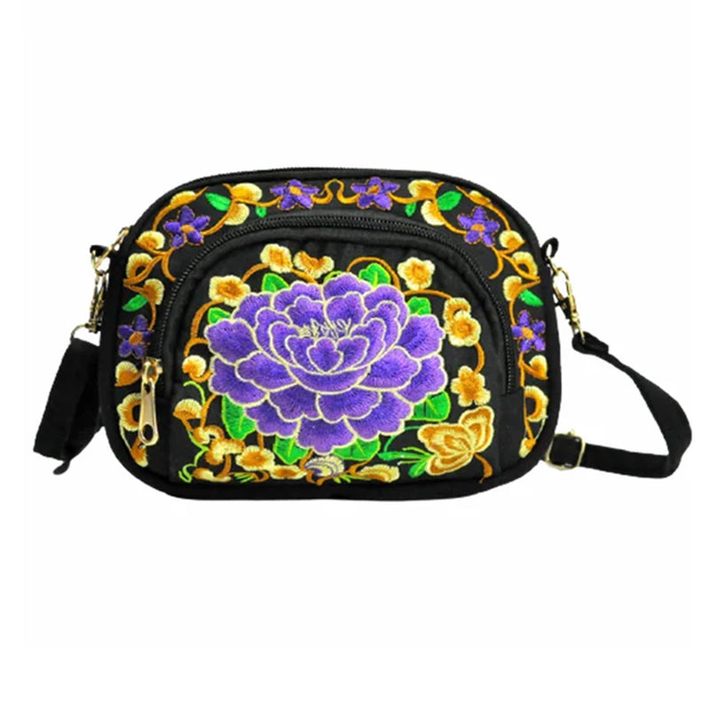 Vintage Women Handbag Hmong Vintage Tote Messenger Hippie Ethnic Shoulder Bag Embroidery Boho