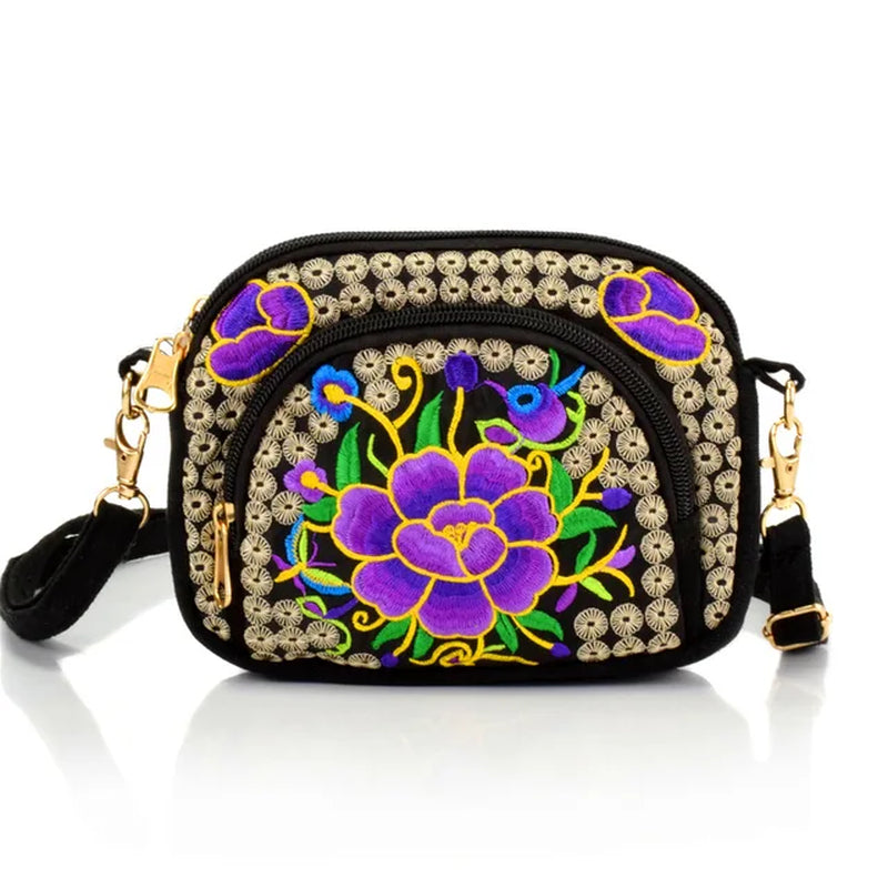 Vintage Women Handbag Hmong Vintage Tote Messenger Hippie Ethnic Shoulder Bag Embroidery Boho