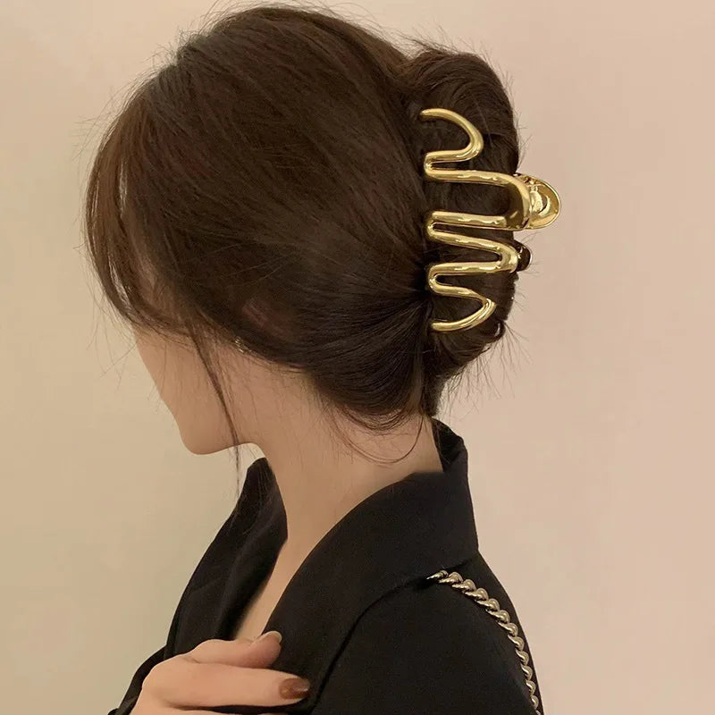 Fashion Metal Star Hair Claw Clips for Women Girls Clamps Korea Geometric Hair Crab Hairpins Hairgrips Headwear Hair Accessories