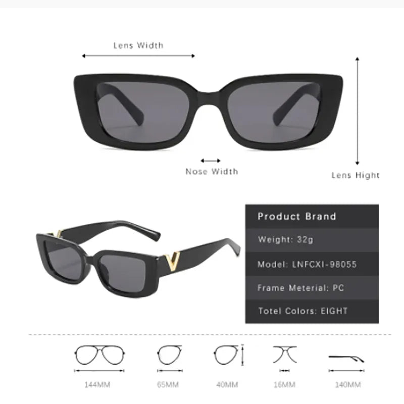 Retro Cool Small Frame Cat Eye Sunglasses for Women 2023 Luxury Sun Glasses Men Fashion Jelly Sunglasses with Metal Hinges