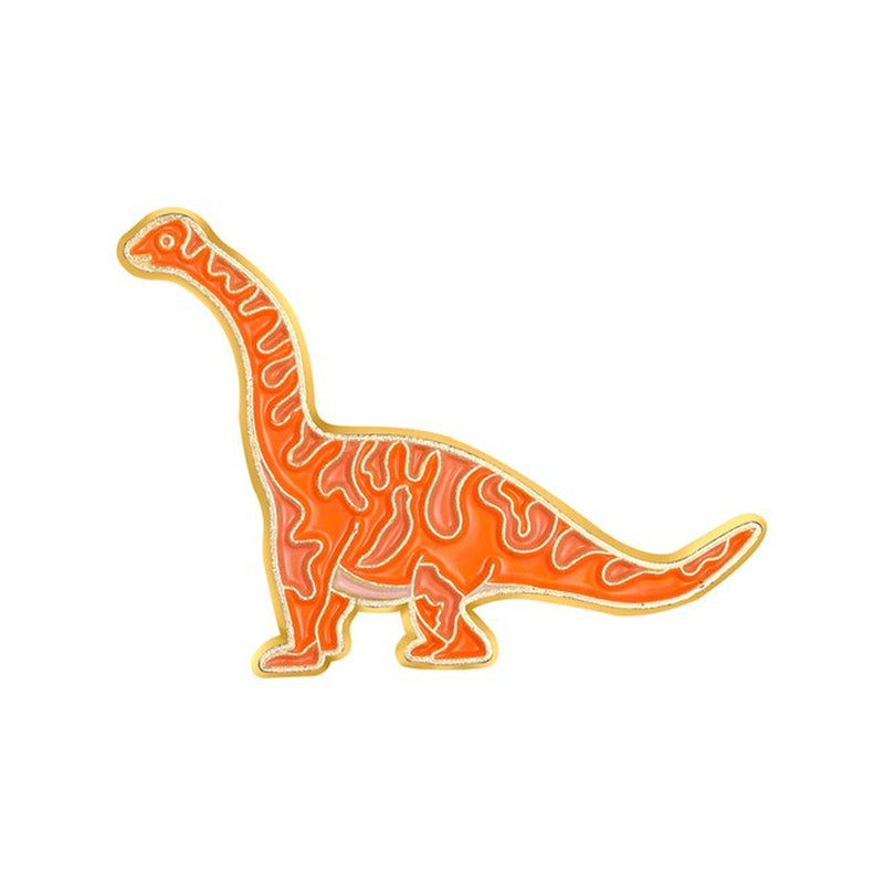 Cartoon Dinosaur Enamel Pins Stegosaurus Pterosauria Brooches for Kids Friends Jurassic Animal Badges Bag Lapel Pin Jewelry Gift