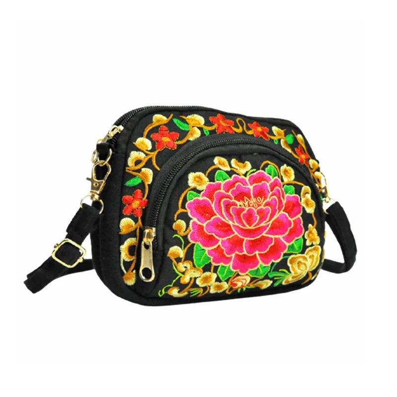 Vintage Women Handbag Hmong Vintage Tote Messenger Hippie Ethnic Shoulder Bag Embroidery Boho