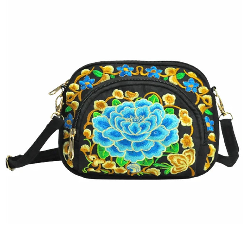 Vintage Women Handbag Hmong Vintage Tote Messenger Hippie Ethnic Shoulder Bag Embroidery Boho