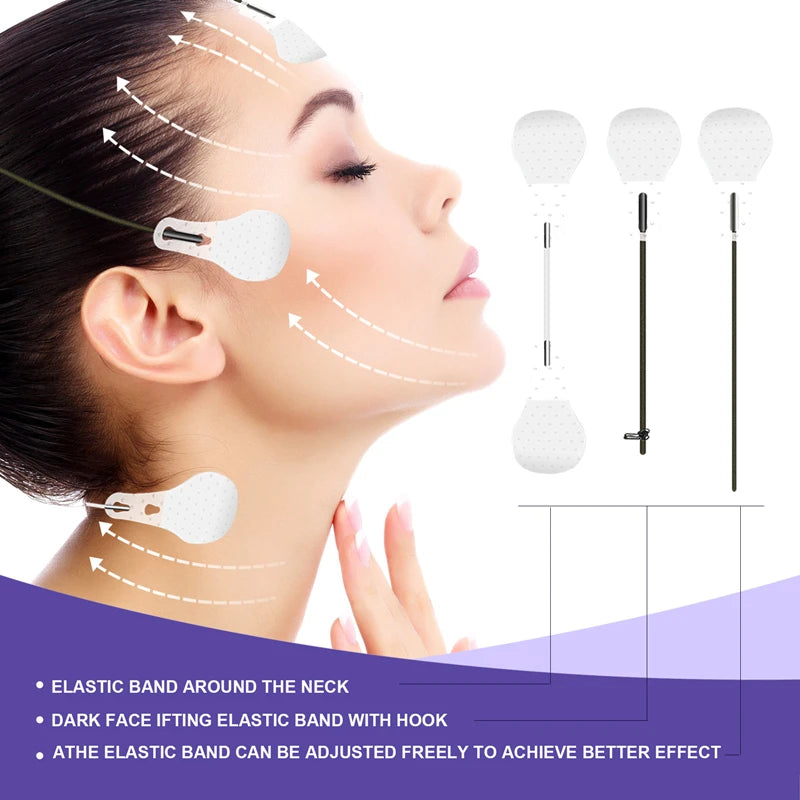 "Instant Face Lift: 40/80Pcs/Set Invisible Tapes for Fox Eyes Shape, V Face, and Facial Slimming - Achieve Youthful and Sculpted Look with Easy-To-Use Stickers - Ultimate Face Care and Skin Care Tools"