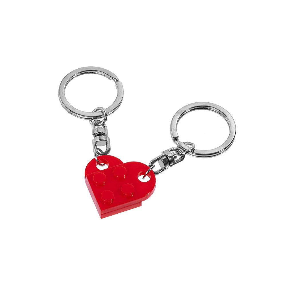 Brick Keychain Best Friend Keychain for Friendship Couple Boyfriend Girlfriend, Heart Keychain Set Valentine’S Day Birthday Key Chain for Husband Wife Keychain Gift for Him Her,Red,F166699