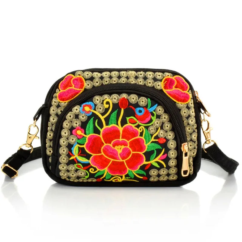 Vintage Women Handbag Hmong Vintage Tote Messenger Hippie Ethnic Shoulder Bag Embroidery Boho